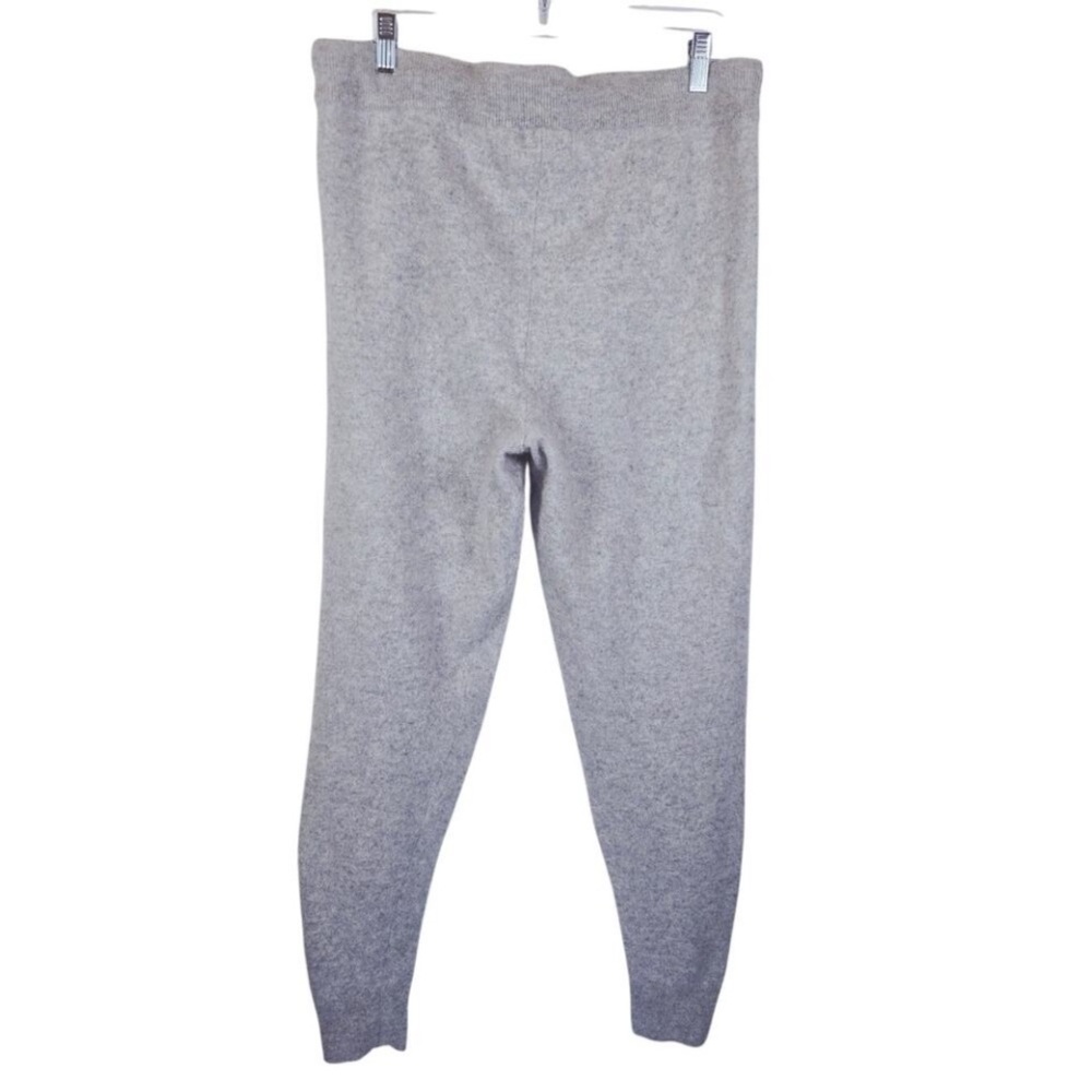Gray Knit Drawstring Jogger Pants - image 2